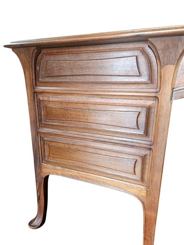 Abel Landry Großer Jugendstil-Schreibtisch Double Face