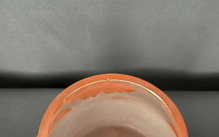 Vase aus säuregeätztem Glas - Jugendstil