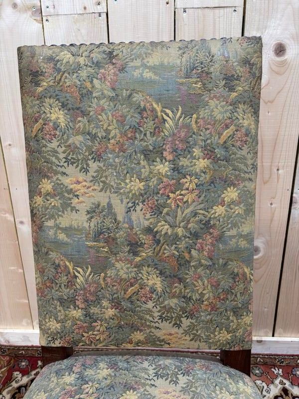 Series of 5 Louis XIII style chairs