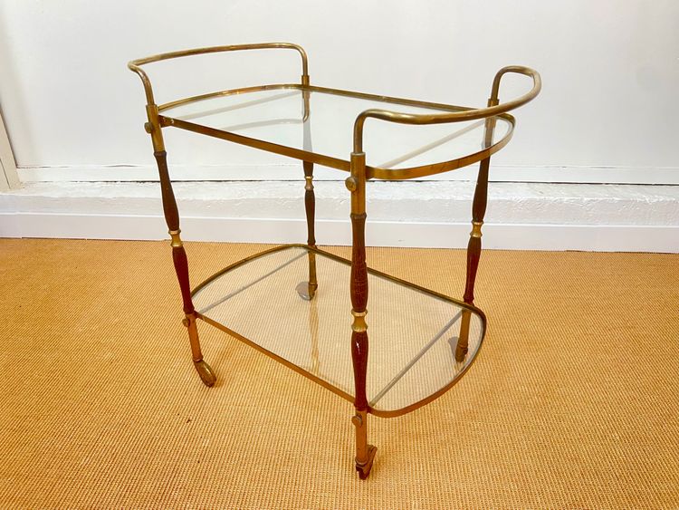 Italian trolley table, circa 1950.