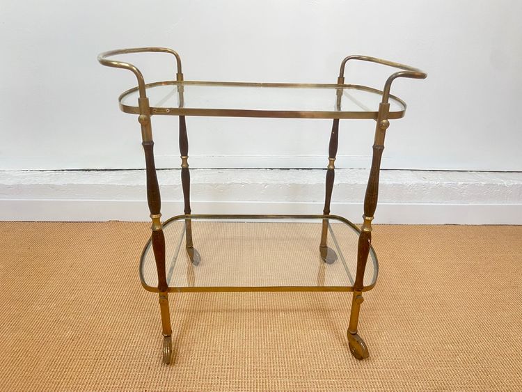 Italian trolley table, circa 1950.