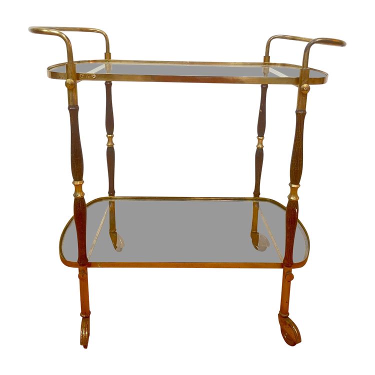 Italian trolley table, circa 1950.