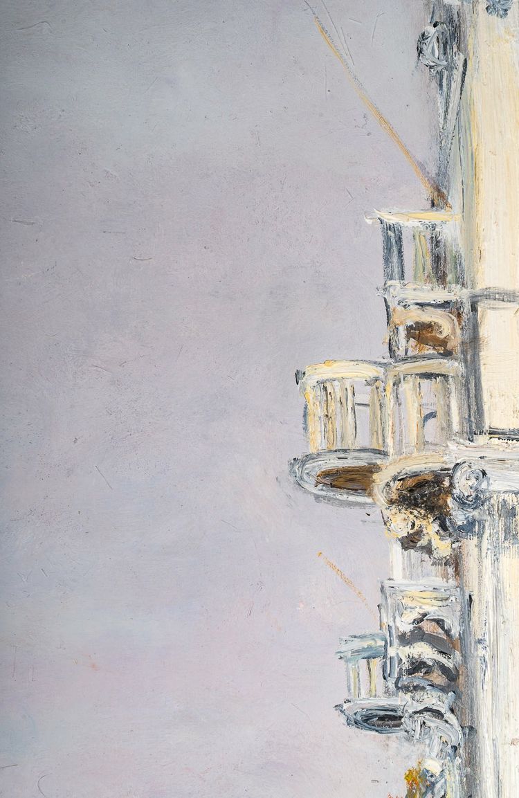 Serge Belloni (1925-2005) - The Rialto and Gondolas on the Grand Canal Oil on Panel, circa 1991