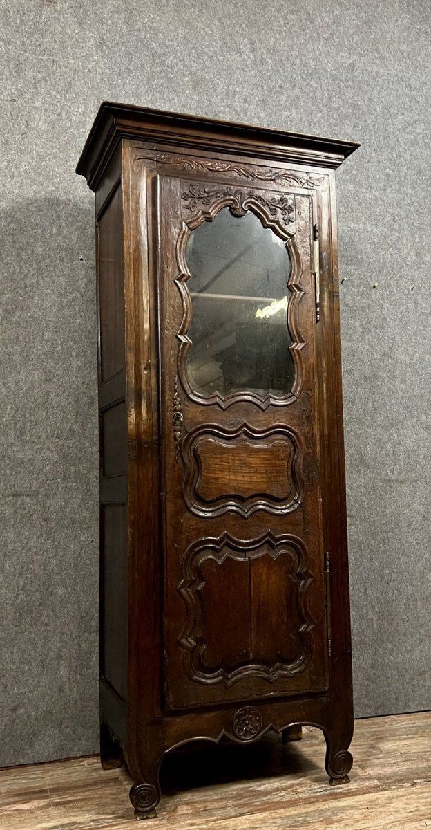 Credenza bonnetiere provenzale, epoca Luigi XV, rovere massiccio