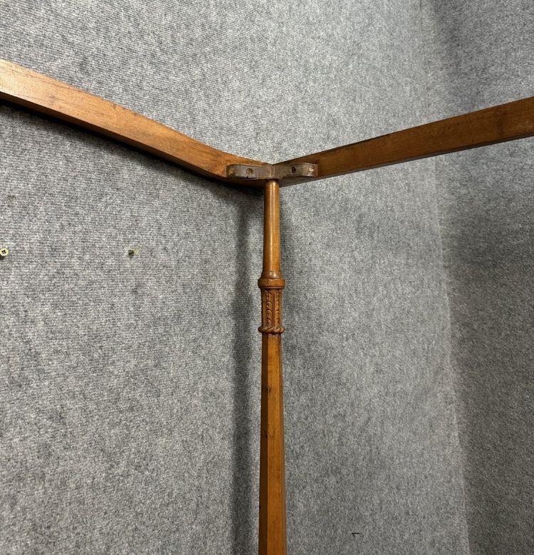 Smith & Watson Mint New York: letto a baldacchino in legno massiccio del 1950 circa