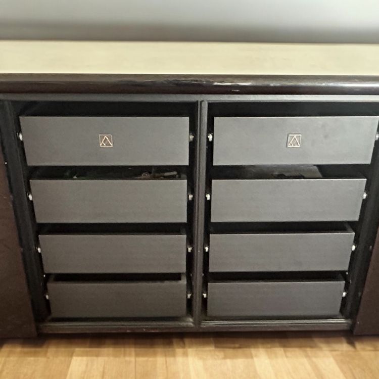 Giotto Stoppino & Ludovico Acerbis - Enfilade Schwarz lackiert Modell Sheraton Circa 1980