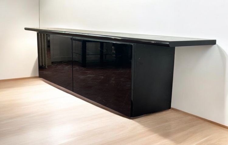 Giotto Stoppino & Ludovico Acerbis - Enfilade Schwarz lackiert Modell Sheraton Circa 1980