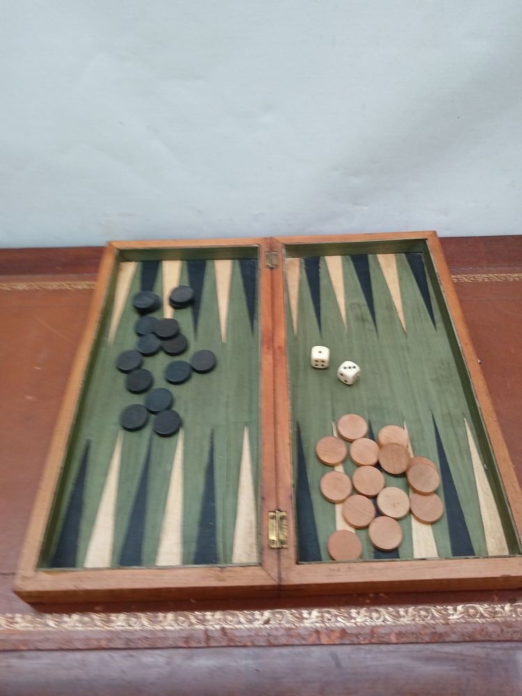 chess and backgammon set.