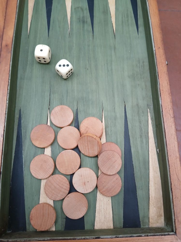 chess and backgammon set.