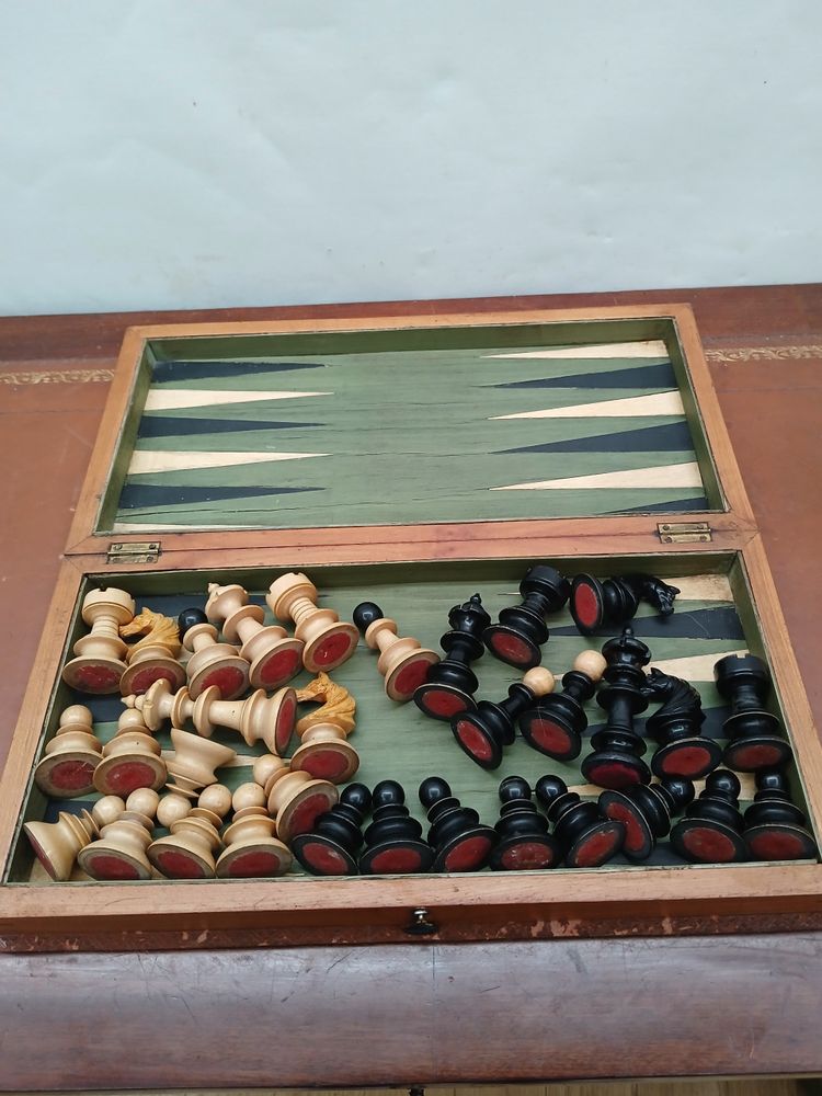 chess and backgammon set.