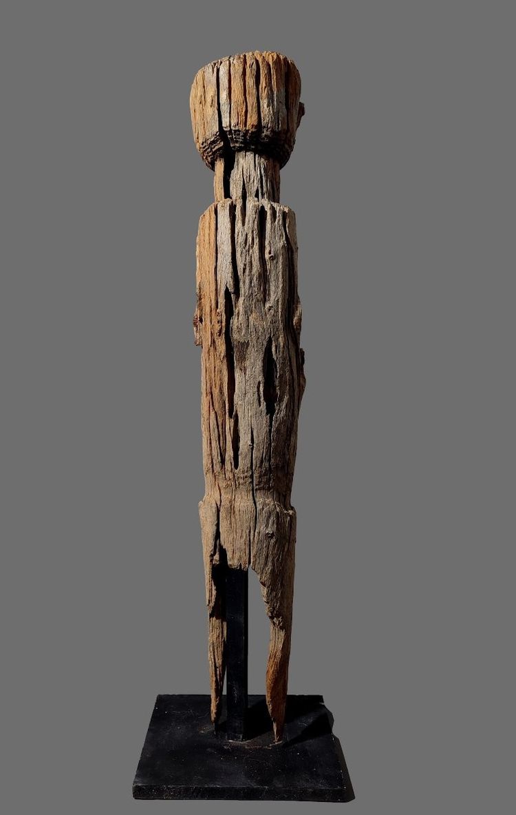 Sculpture Statue Poteau Bongo Sud Soudan