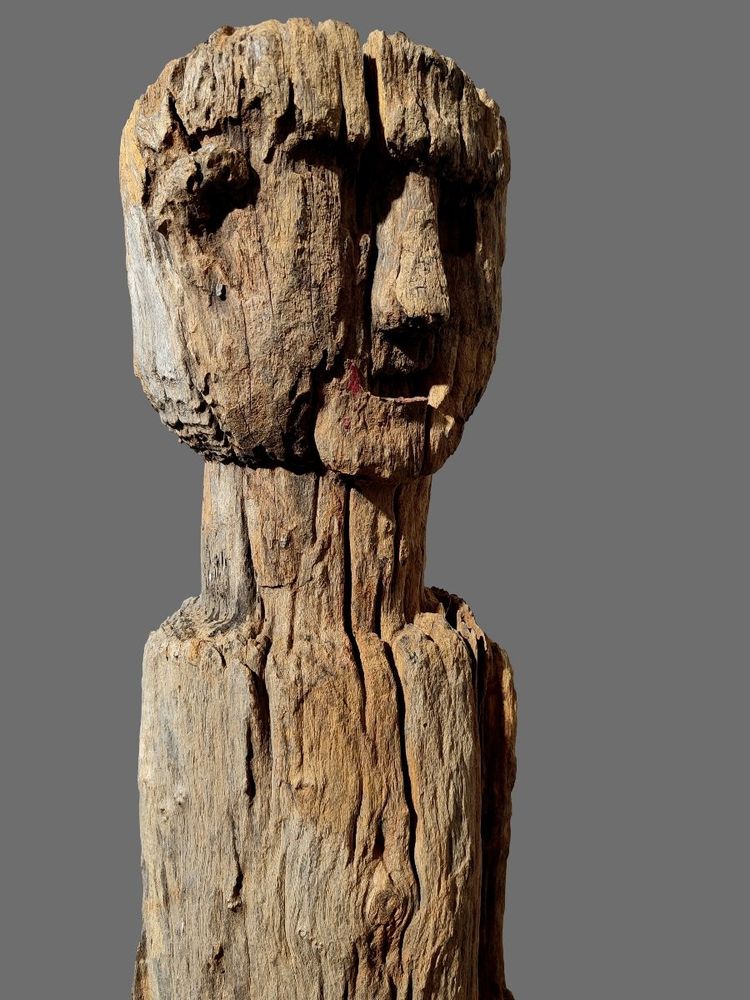 Sculpture Statue Poteau Bongo Sud Soudan