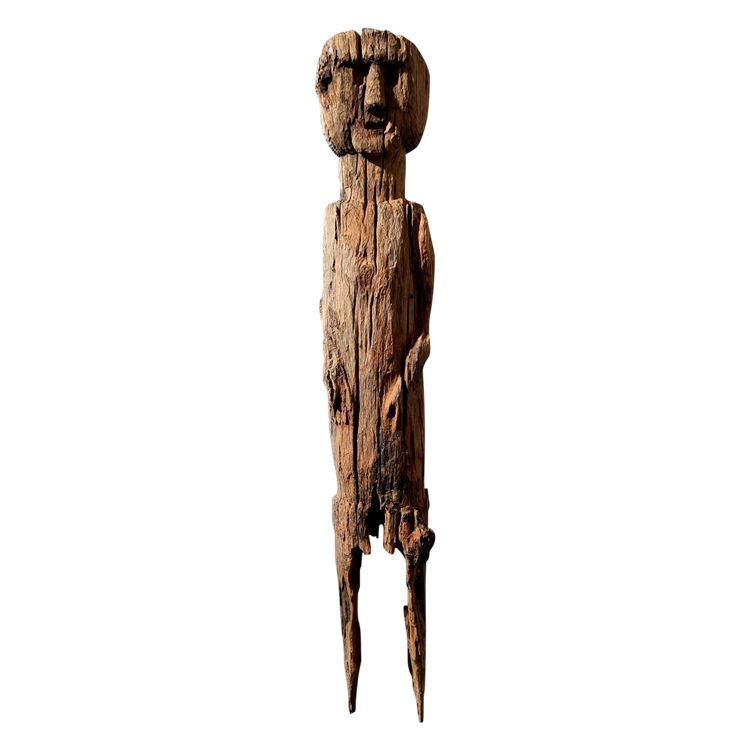 Sculpture Statue Poteau Bongo Sud Soudan