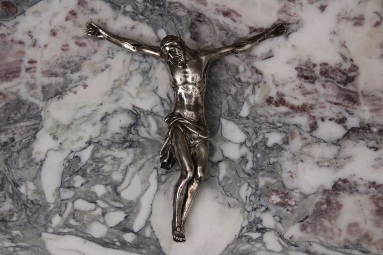 Christ mort, Cristo morto, solid silver, 18th century