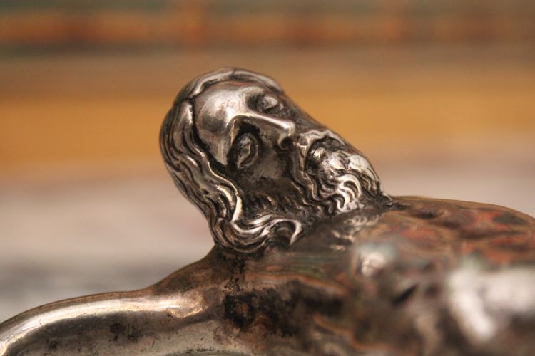 Christ mort, Cristo morto, solid silver, 18th century