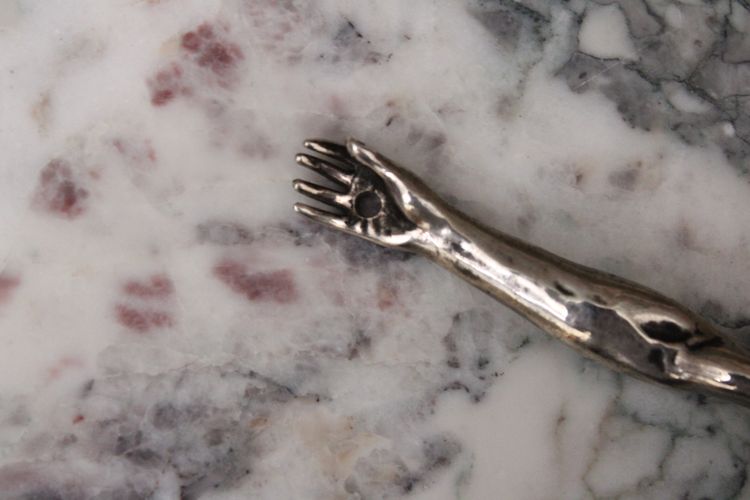 Christ mort, Cristo morto, solid silver, 18th century
