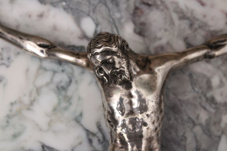 Christ mort, Cristo morto, solid silver, 18th century