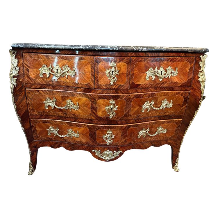 COMMODE EPOQUE LOUIS XV ESTAMPILLEE Jean-Chrysostome Stumpff (1731-1806)