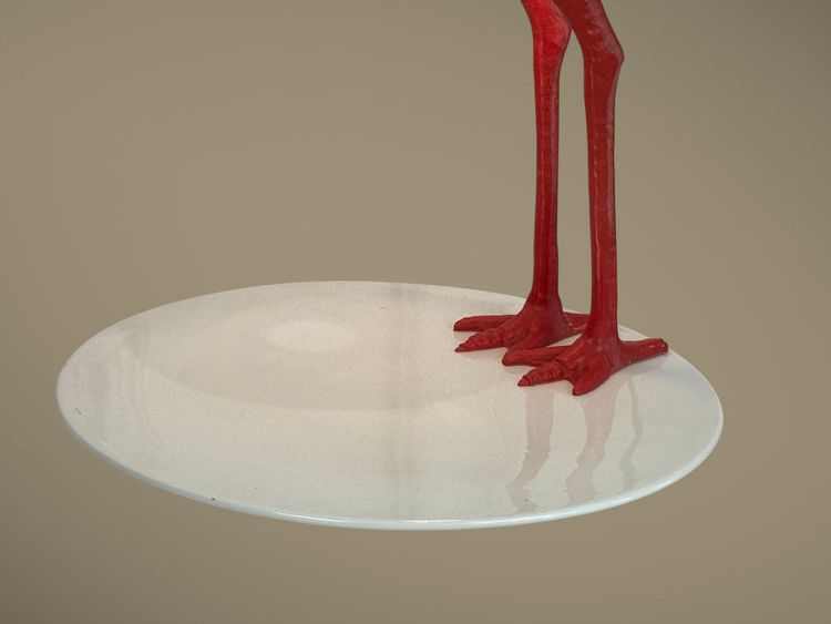 LAMPE DE INGO MAURER 1982 MODELE BIbibibi EDITION LIMITÉE EN METAL / PORCELAINE