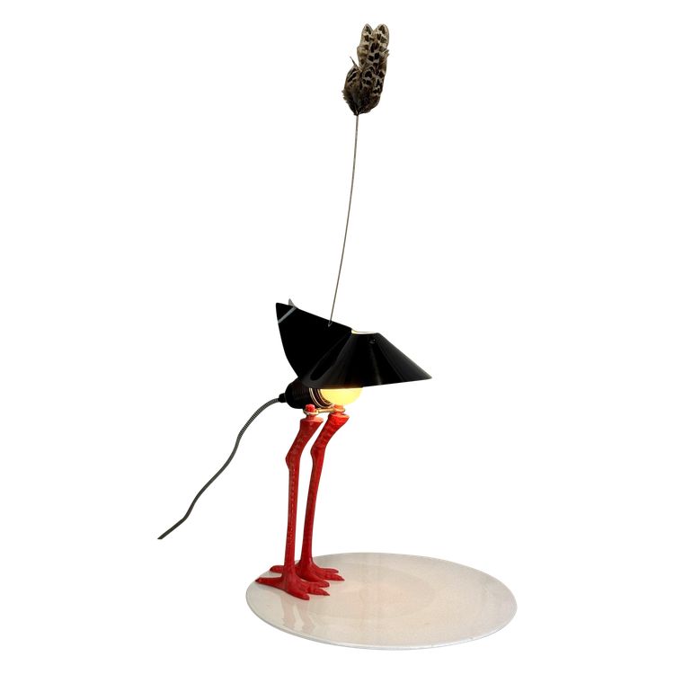LAMPE DE INGO MAURER 1982 MODELE BIbibibi EDITION LIMITÉE EN METAL / PORCELAINE