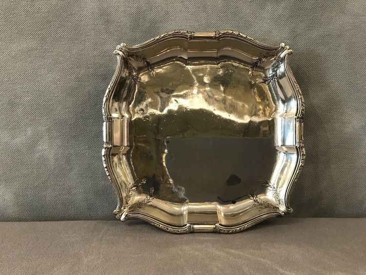 Petite coupe en métal argenté d'époque 20 ème 