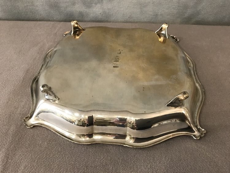 Petite coupe en métal argenté d'époque 20 ème 