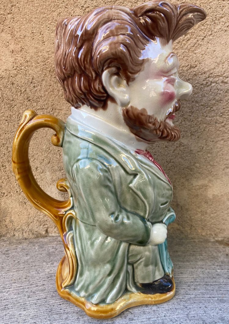 Brocca Barbotine Onnaing inizio XX secolo