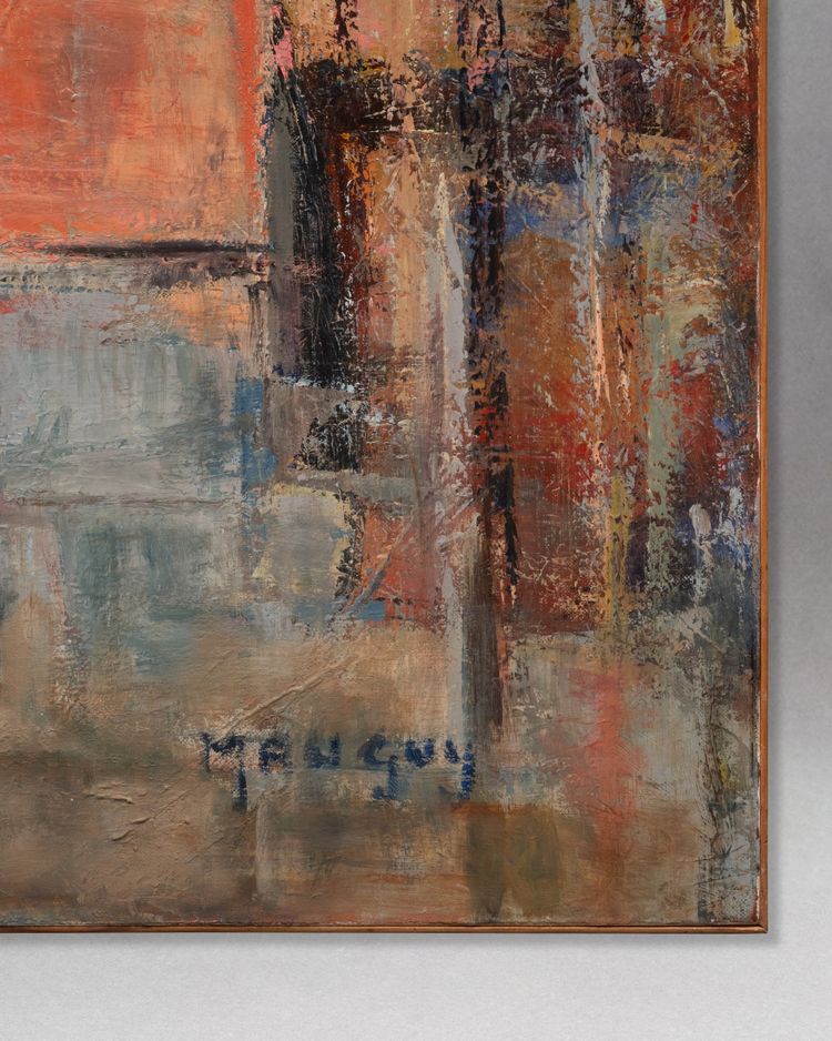 Huile sur toile signée Mauguy, XXe siècle 