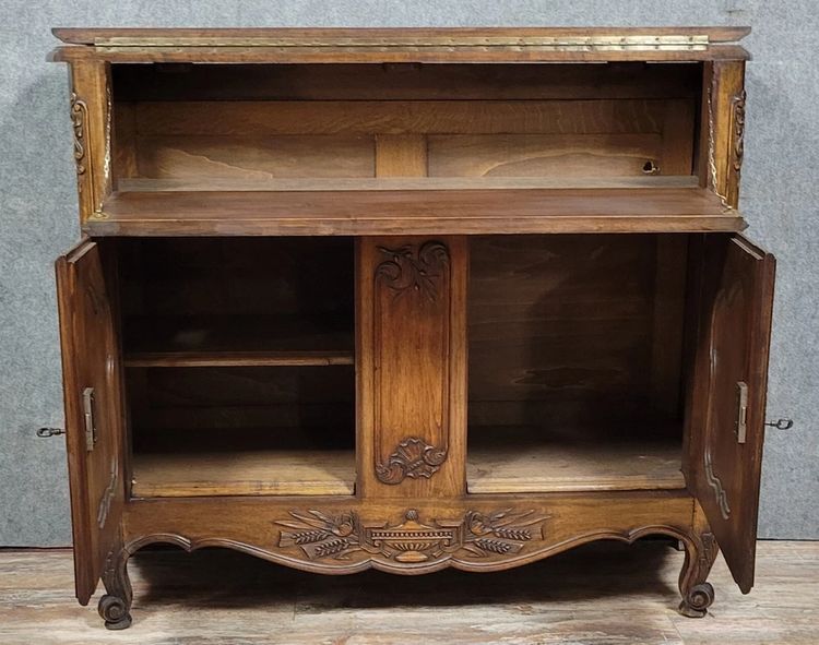 Louis XV style carved walnut Provencal sideboard circa 1950