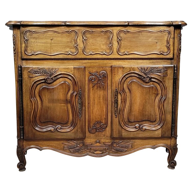 Louis XV style carved walnut Provencal sideboard circa 1950