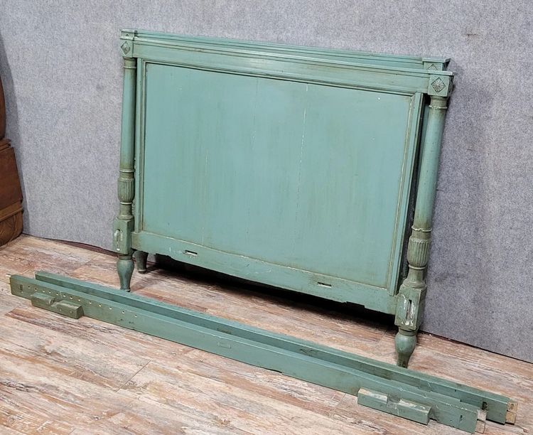 Mittelbett aus der Zeit des Direktoriums aus lackiertem Holz um 1800