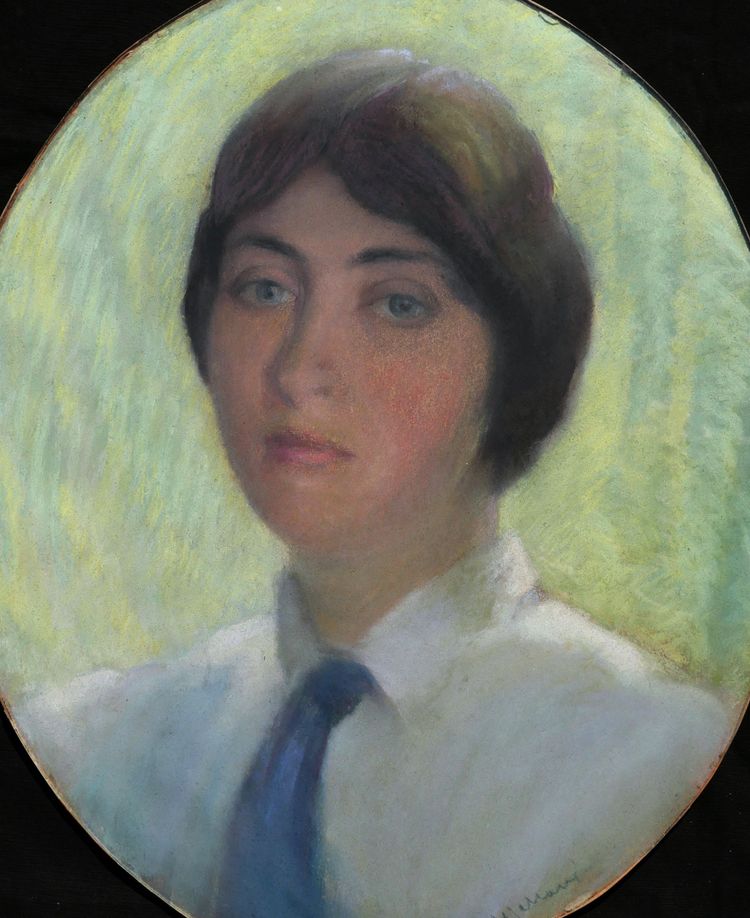 École FRANÇAISE circa 1910-1920, Portrait de femme à la cravate