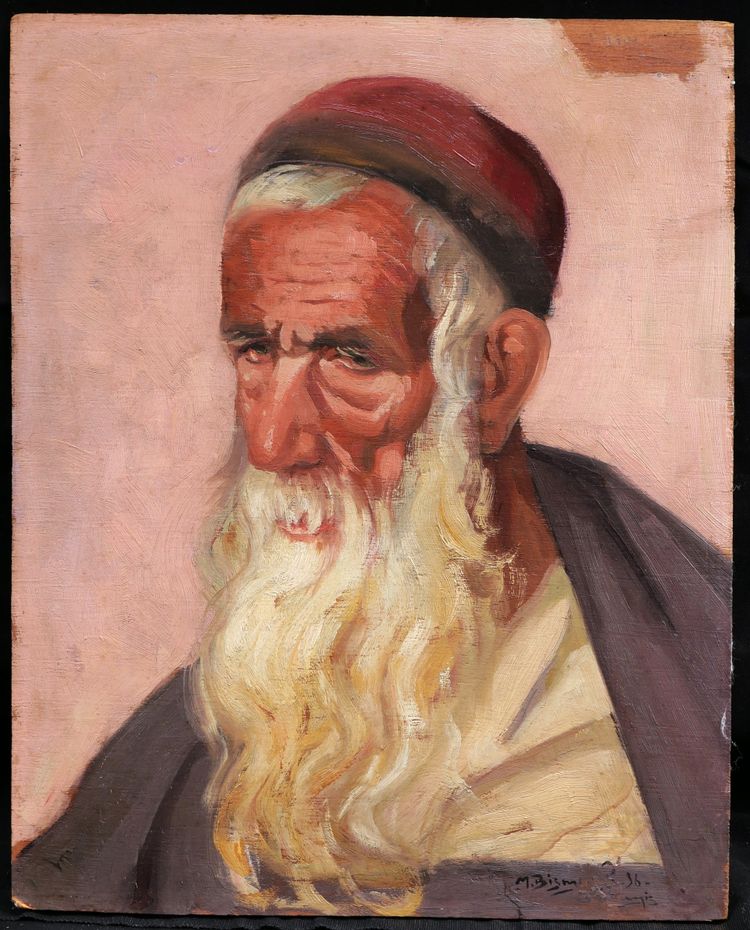 Maurice BISMOUTH, Porträt eines tunesischen Rabbiners