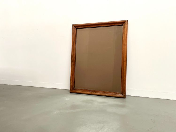 Miroir 1900 en noyer massif