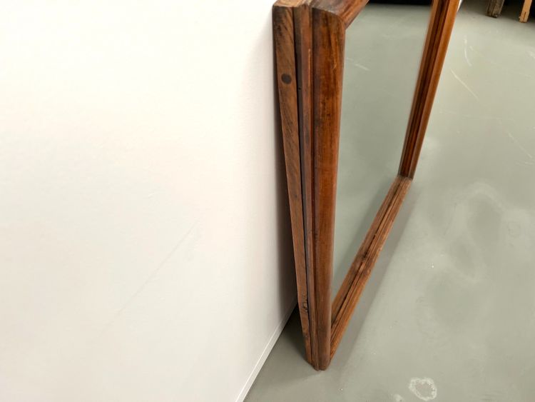 Miroir 1900 en noyer massif