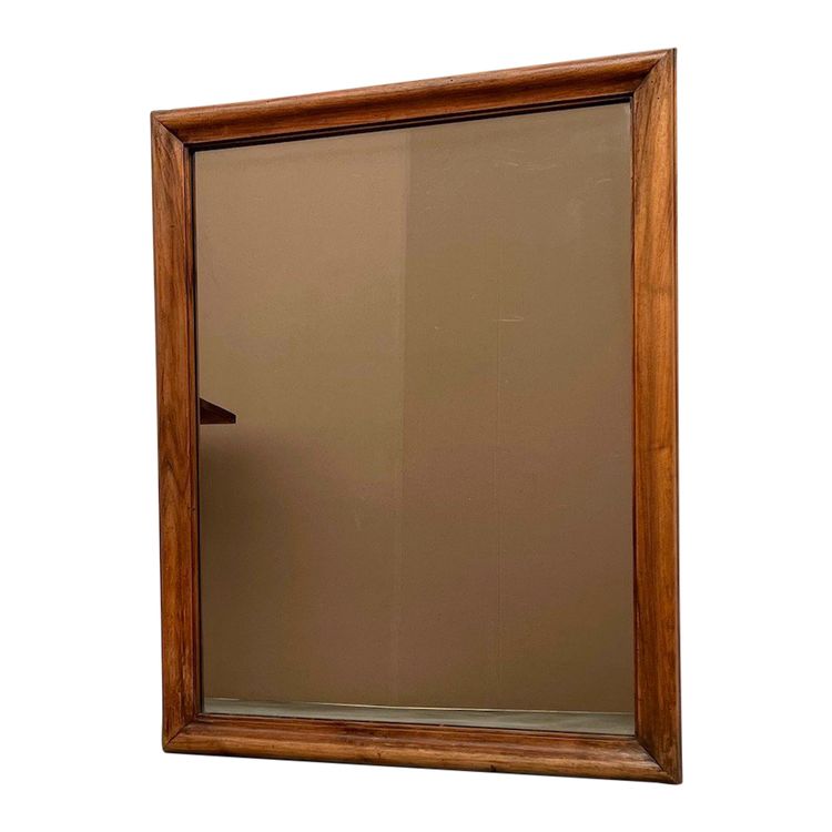 Miroir 1900 en noyer massif