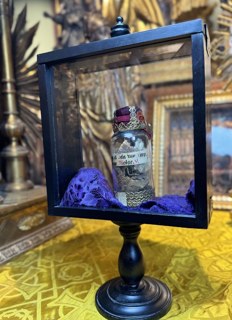 Blessed Felicia Meda reliquary bottle - early 19th century
