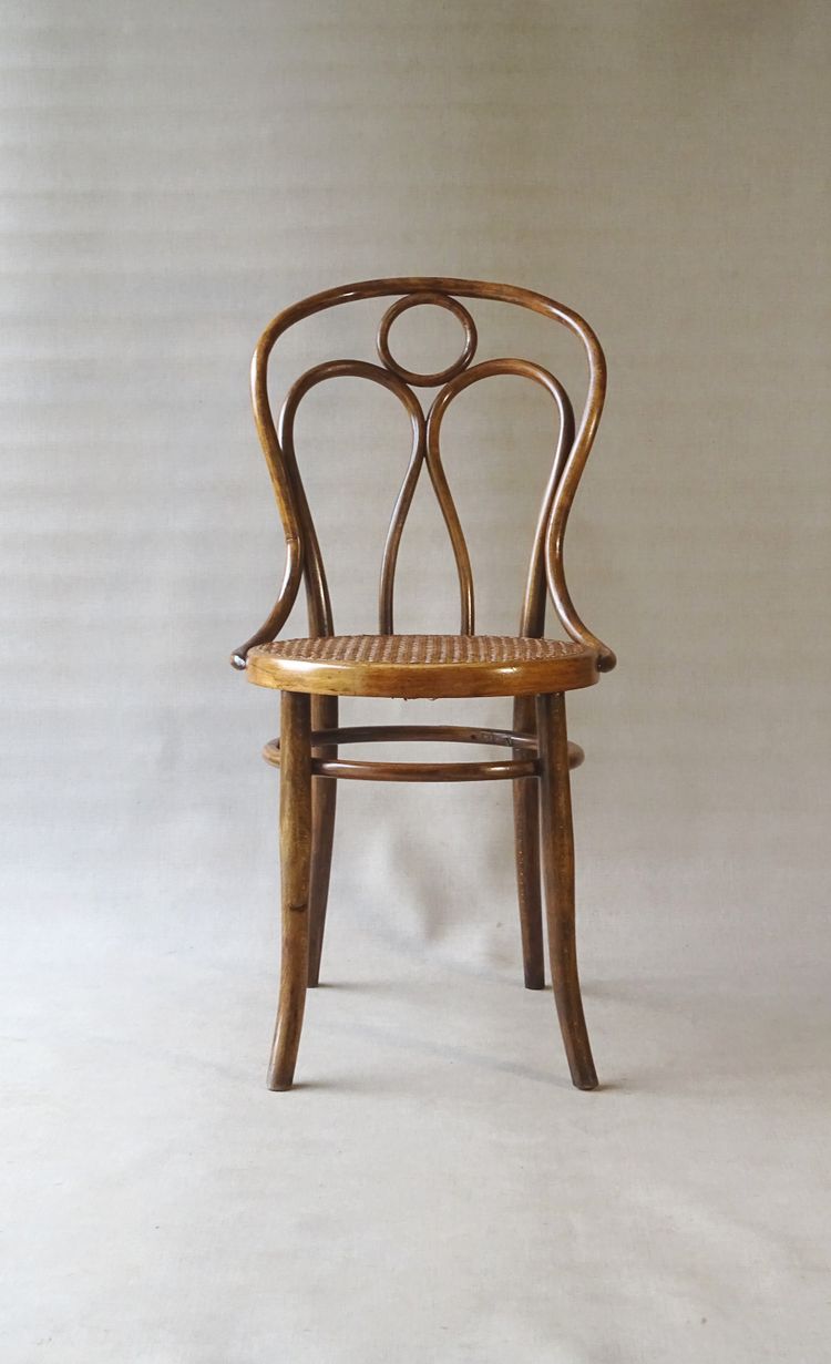 Hofmann Stuhl aus Bugholz, um 1908,perfektes Rohrgeflecht-no Thonet - -