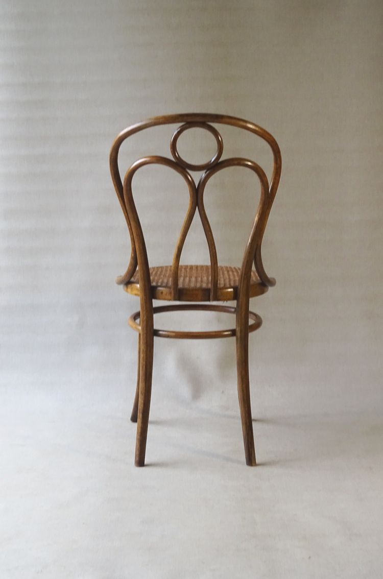 Hofmann Stuhl aus Bugholz, um 1908,perfektes Rohrgeflecht-no Thonet - -
