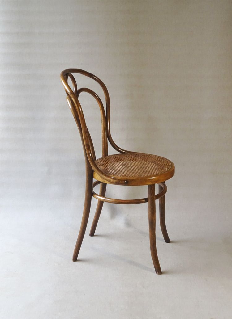 Hofmann Stuhl aus Bugholz, um 1908,perfektes Rohrgeflecht-no Thonet - -