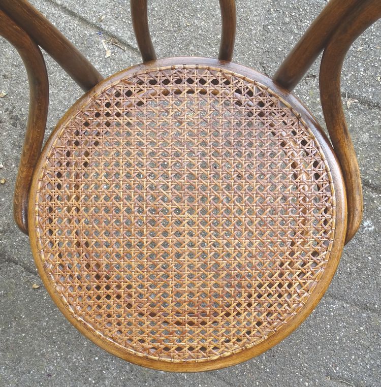 Hofmann Stuhl aus Bugholz, um 1908,perfektes Rohrgeflecht-no Thonet - -