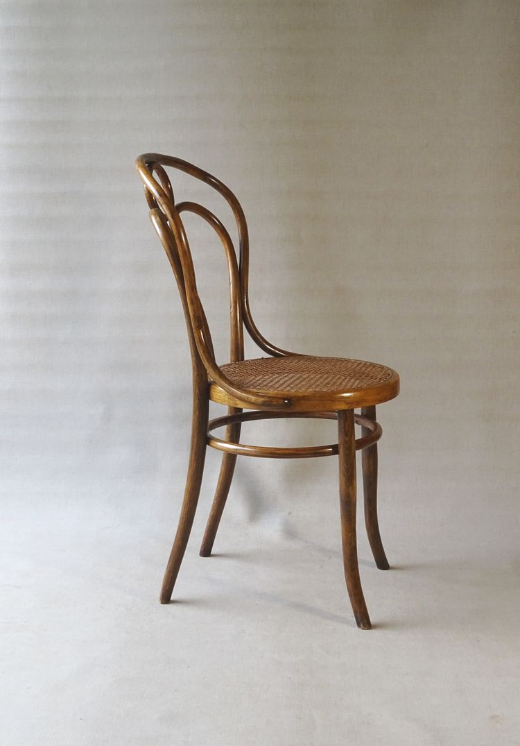 Hofmann Stuhl aus Bugholz, um 1908,perfektes Rohrgeflecht-no Thonet - -