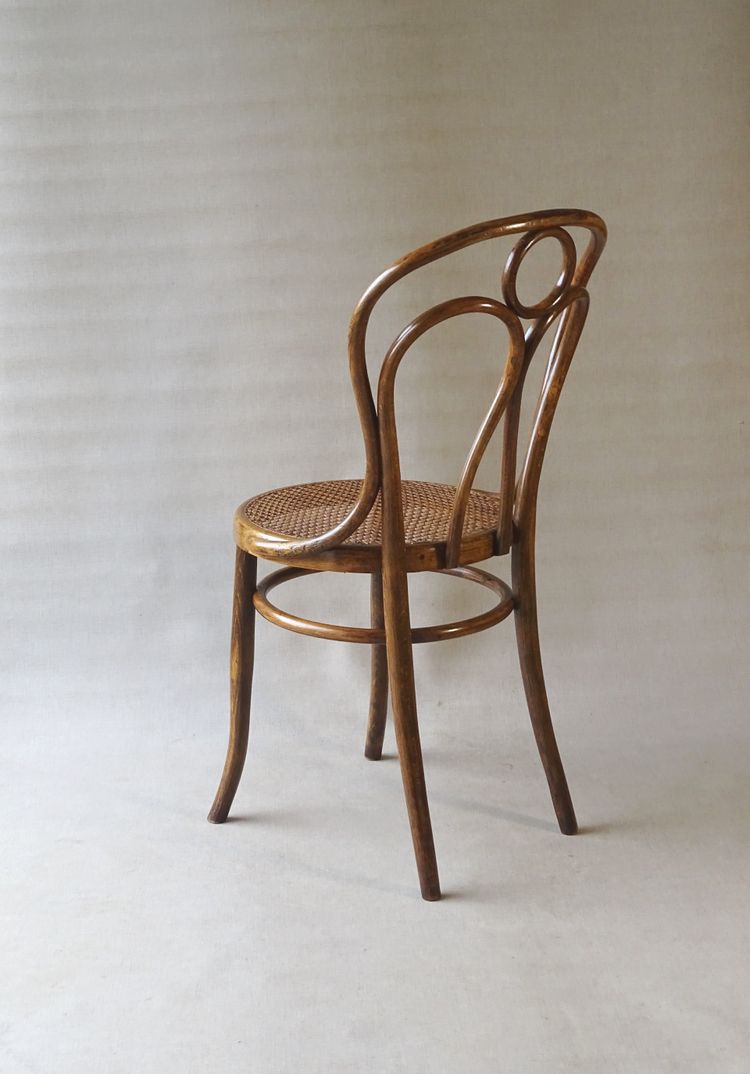 Hofmann Stuhl aus Bugholz, um 1908,perfektes Rohrgeflecht-no Thonet - -