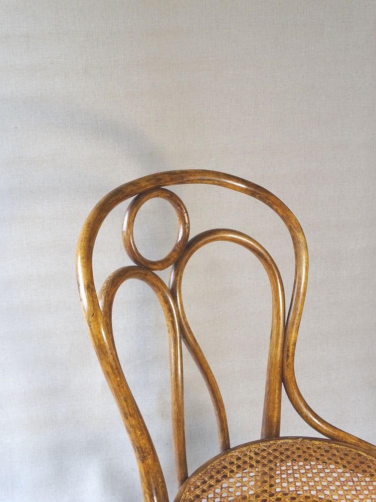 Hofmann Stuhl aus Bugholz, um 1908,perfektes Rohrgeflecht-no Thonet - -