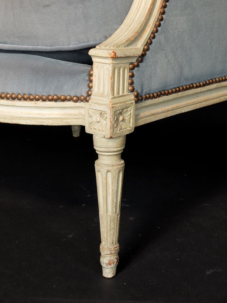 Pair of large Louis XVI period bergères