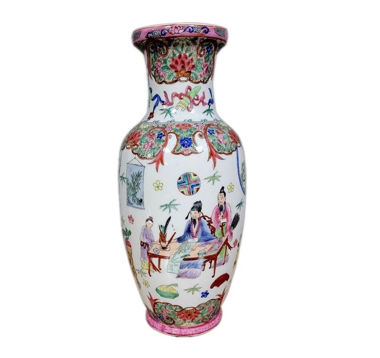 Asie XXeme : important vase en porcelaine   