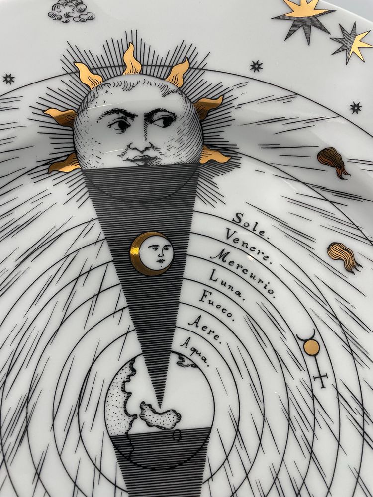 Astronomici plate by FORNASETTI MILANO