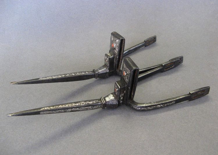 Pair of Algerian Châbir Spurs About 1900.
