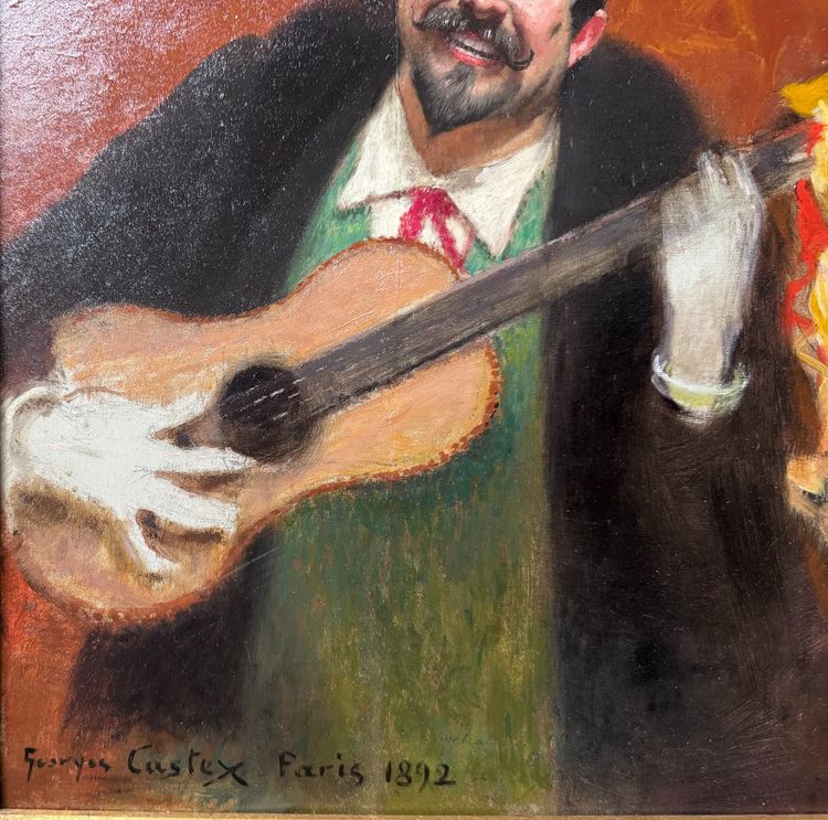 Georges Castex (1860-1943) – Selbstporträt mit Gitarre, 1892