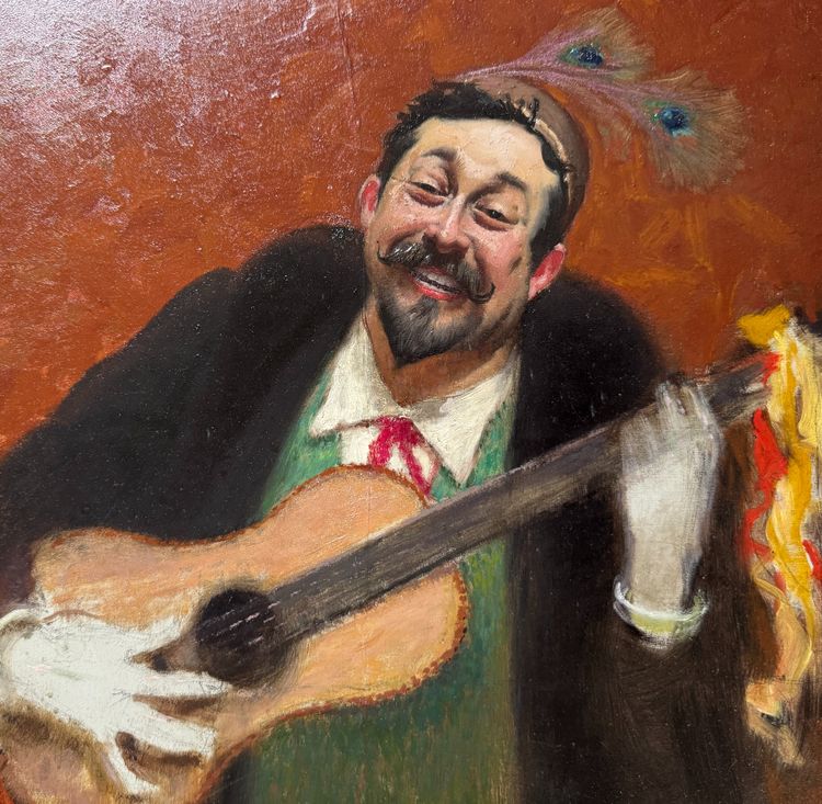 Georges Castex (1860-1943) – Selbstporträt mit Gitarre, 1892